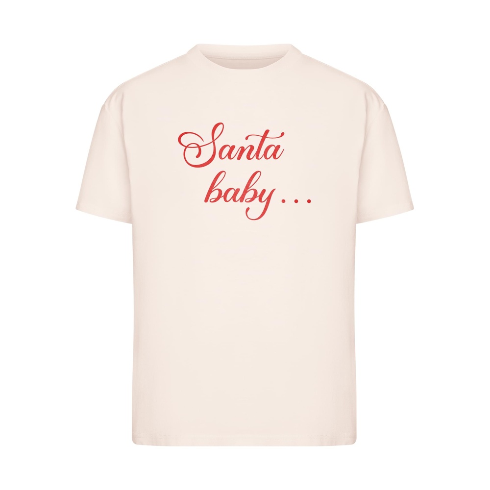 Miss Tee - Santa Baby Dames Tshirt - Roze